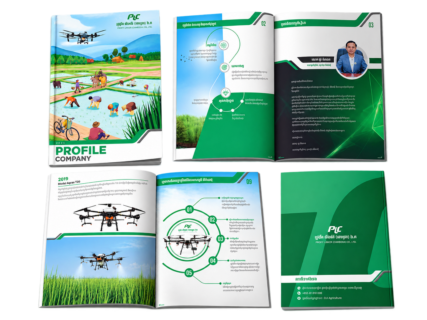 Profit Linker Cambodia Multi-page Brochure Layout Showcase