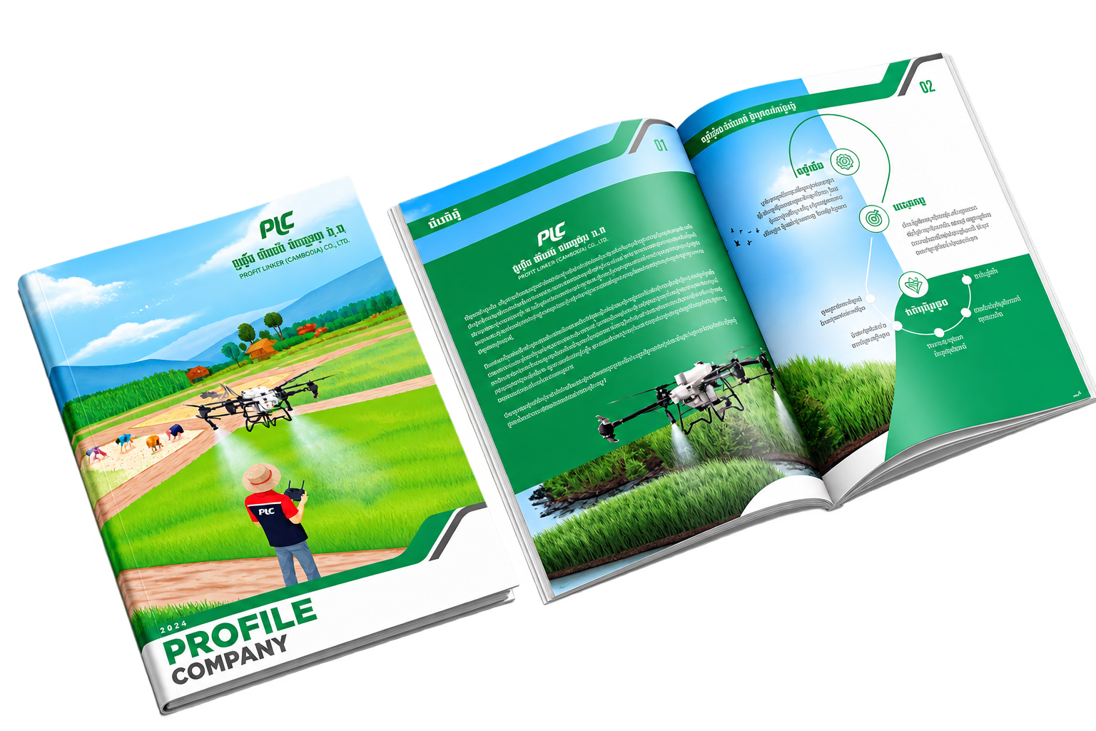 Profit Linker Cambodia Company Profile Mockup