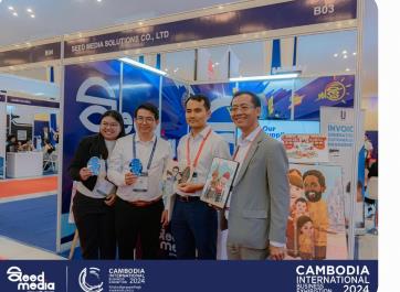 Seed media has put its booth to exhibit the works at Cambodia International...